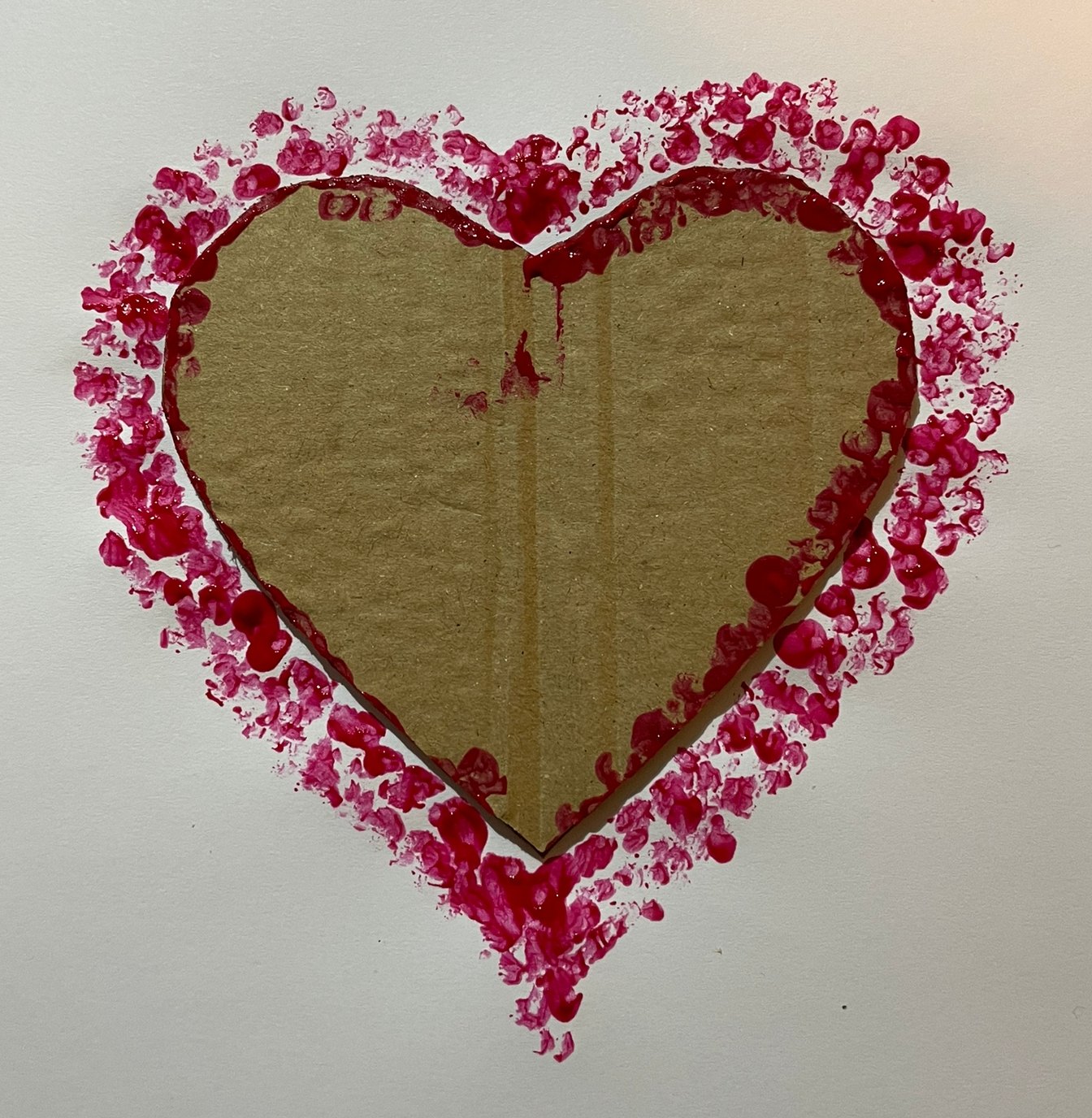 Valentines Heart paint dabbing activity The Parenting Daily